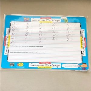 Educational Cursive and # practice wipe off board